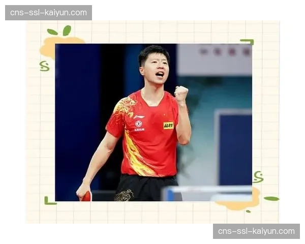 特写：老将马龙第七次世乒赛夺冠后，将奖牌挂在了儿子脖子上